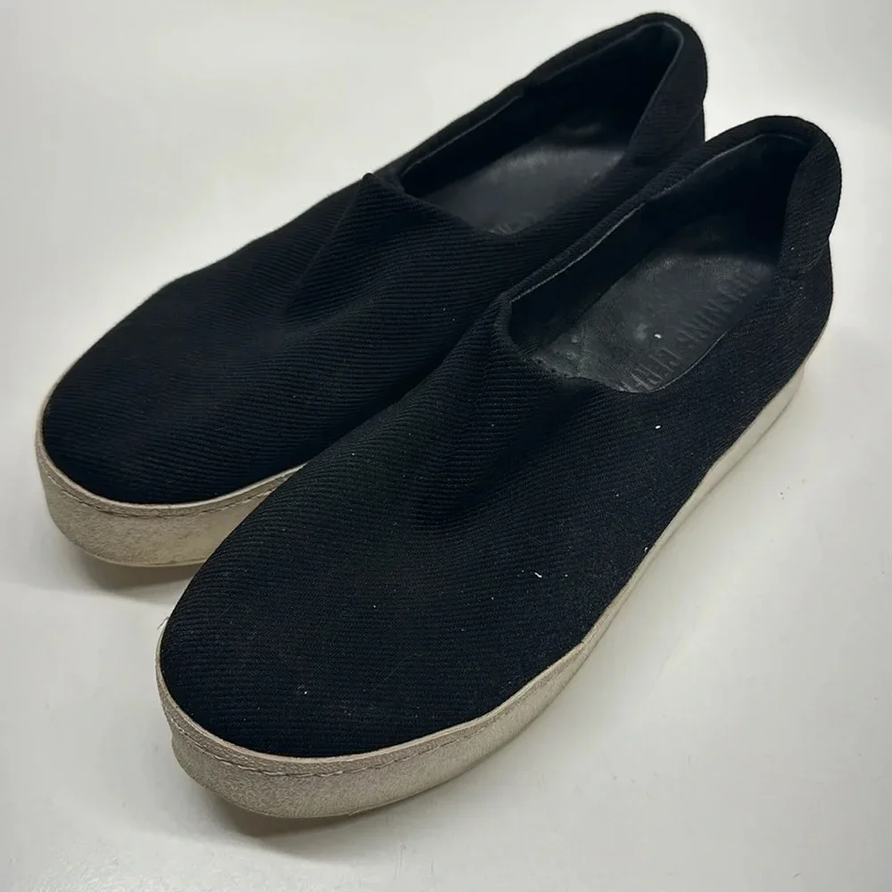 Opening Ceremony Cici Sneakers Platform Slip On Shoes Black White Size 39 US 9